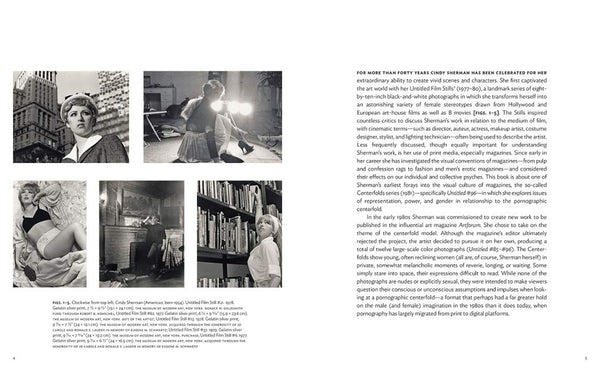 Look inside a book featuring black and white photographs resembling film stills and text.