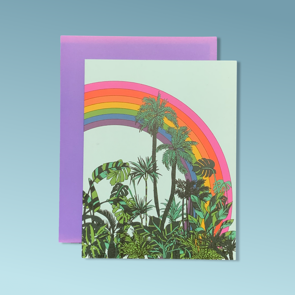 Rainbow Palms | Card