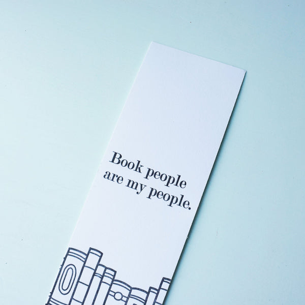 Book People Are My People Letterpress Bookmark