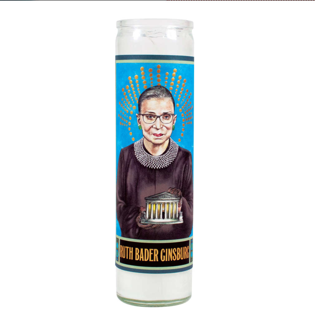 Ruth Bader Ginsburg Secular Saint Candle