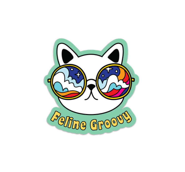 Feline Groovy Sticker