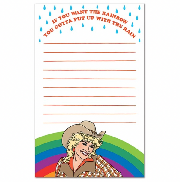 Dolly Rainbow Notepad
