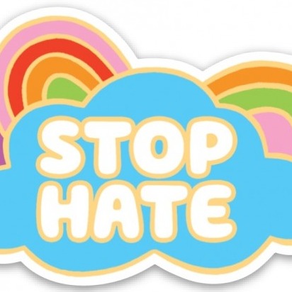 Stop Hate | Die Cut Sticker
