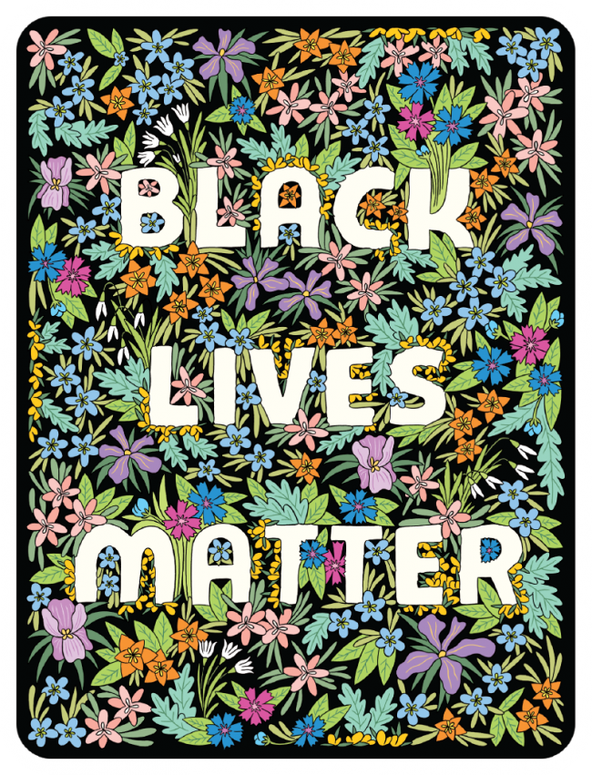 Sticker | Floral Black Lives Matter