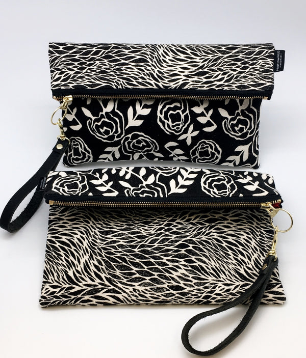 Limited Edition Printed Wild Large Foldable Clutch